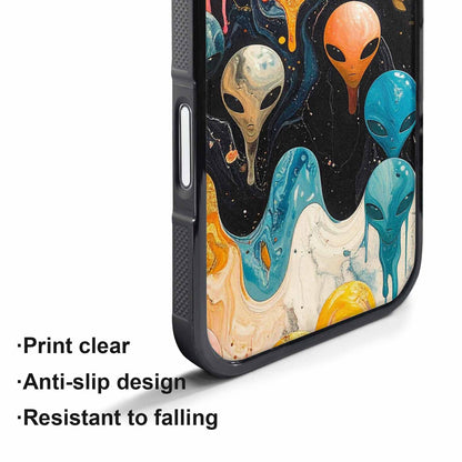 iPhone 17 Air Case — Aliens Marblealiens Pattern Uk0 Alien Scifi, Custom Art Phone Cover