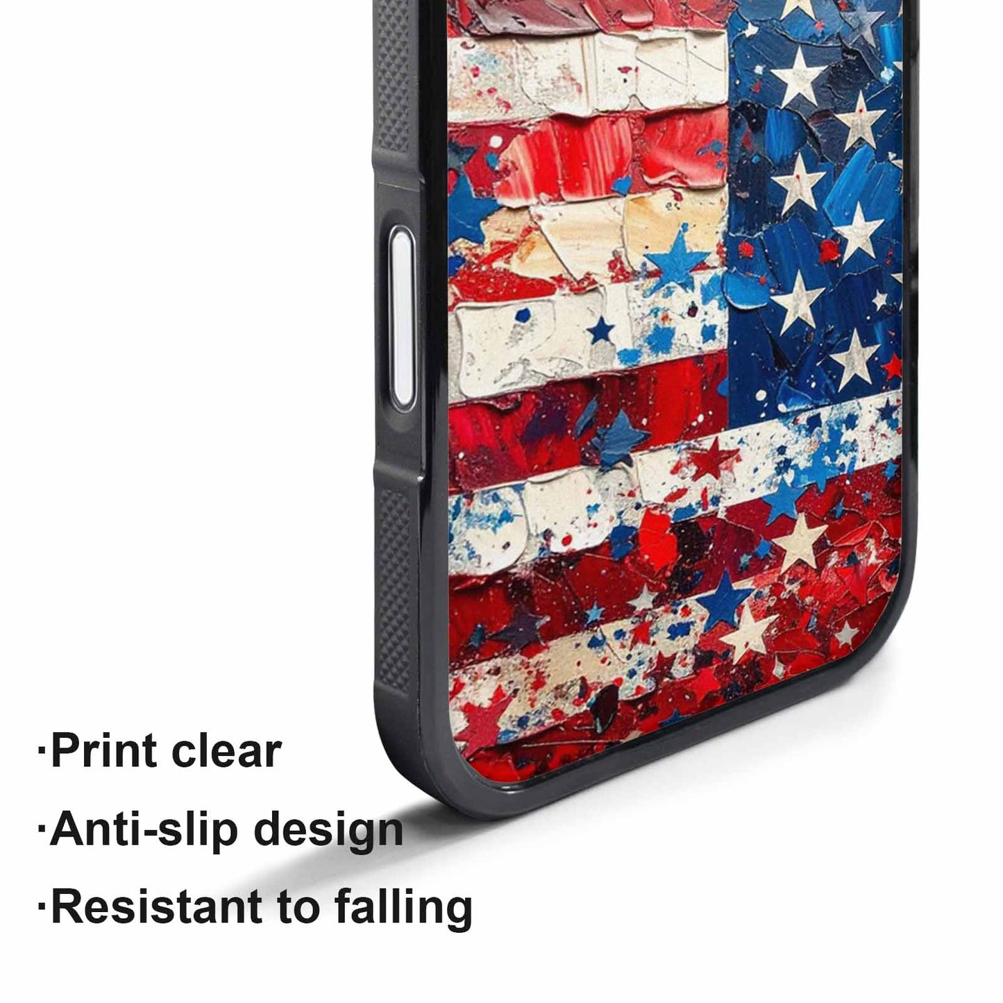 iPhone 17 Pro Case — Patriotic Stars And Stripes American Galaxy, Customized Protective Case