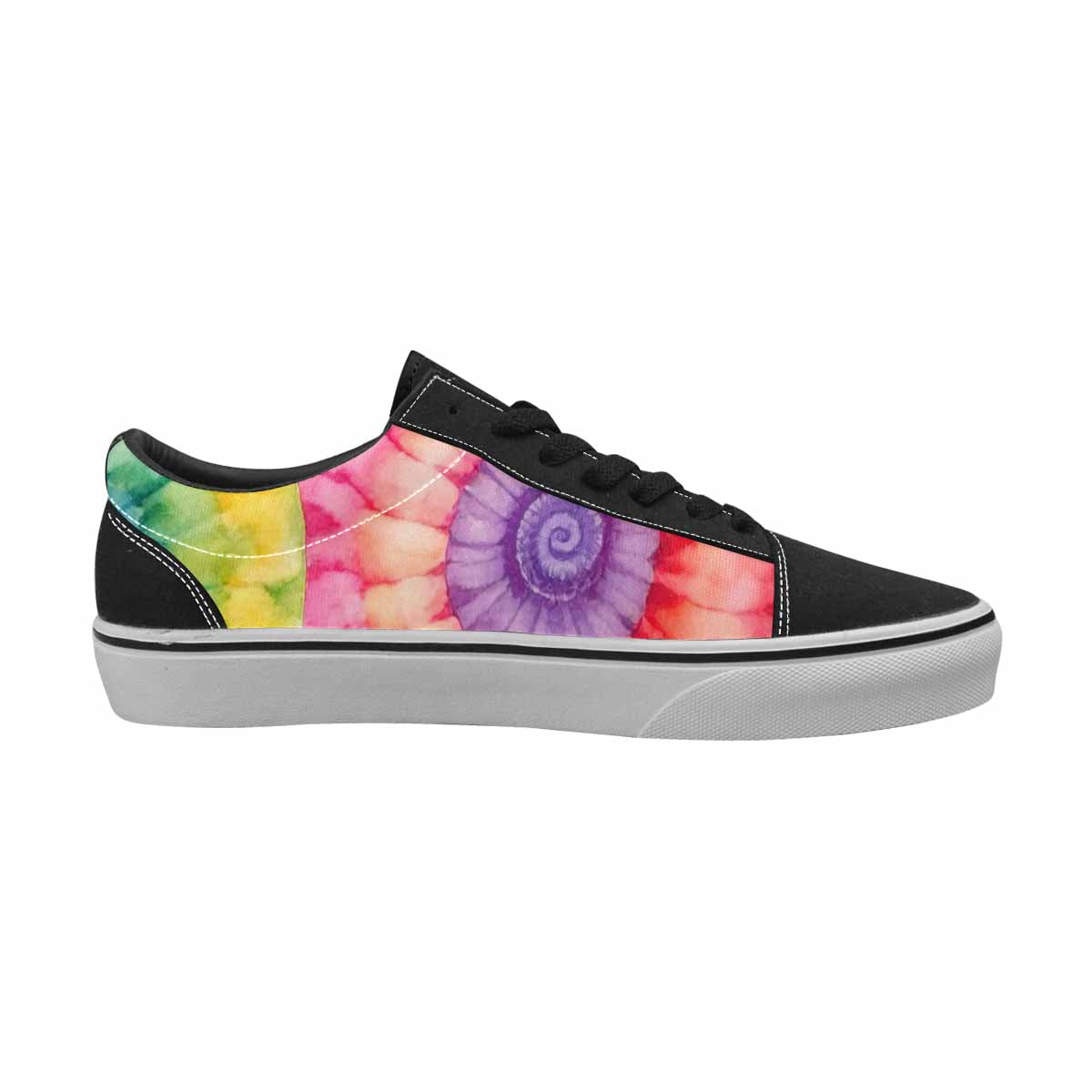 WOMEN'S Tie Dye Swirl Canvas Lace-Up Y2K Custom Shoes