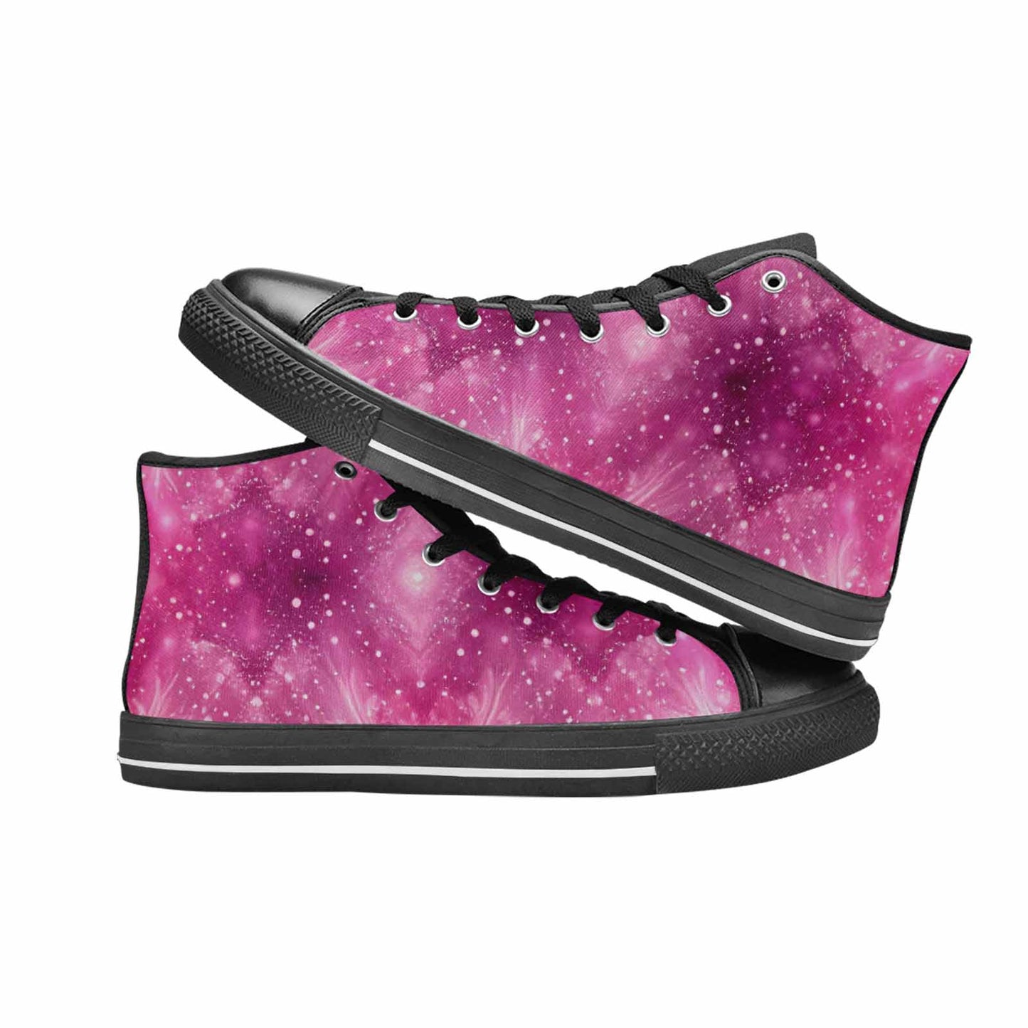 MEN'S Galaxy Art - High Top Canvas Cottagecore Shoes