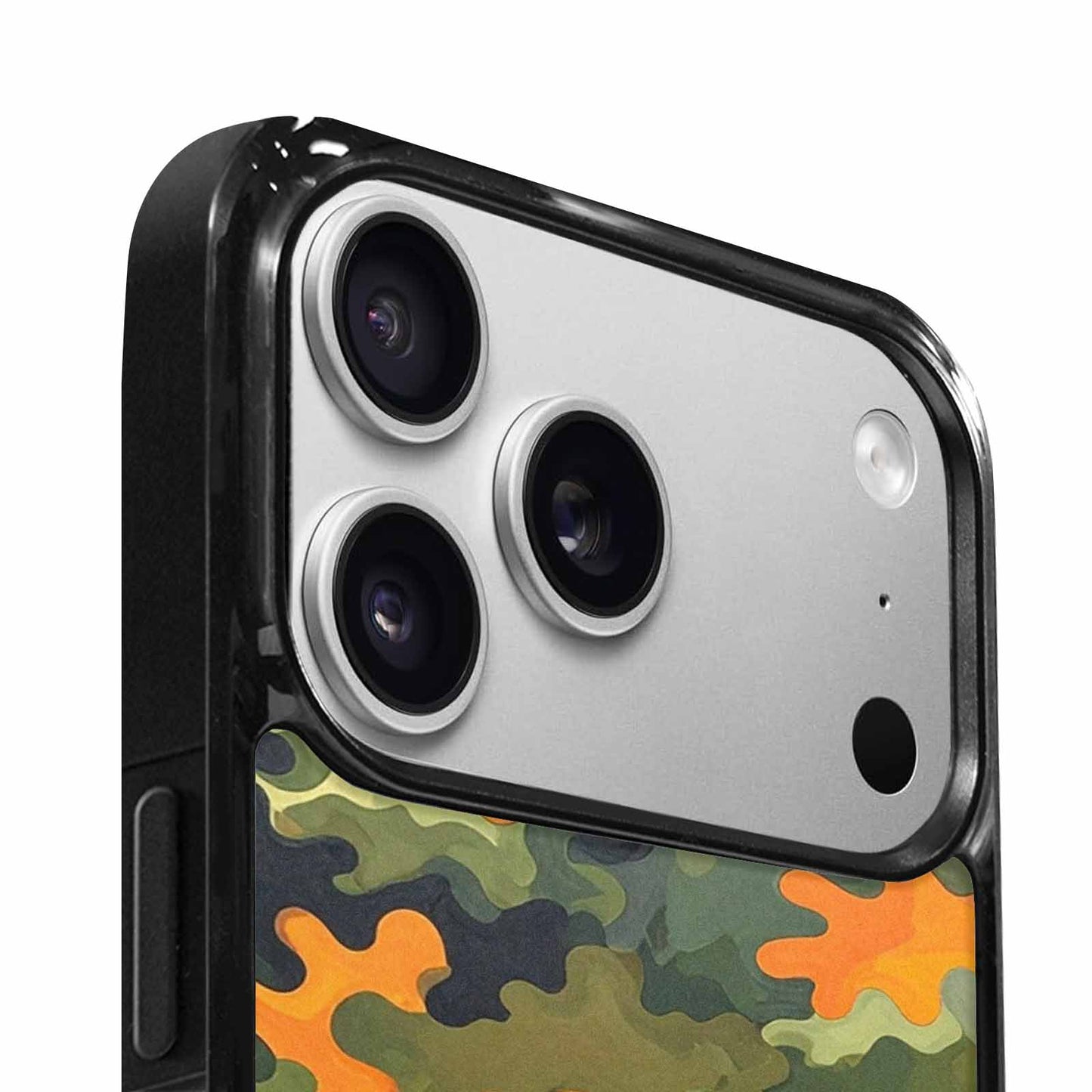 iPhone 17 Pro Max Case — Small Military Camouflage Blotch Camo, Custom Made Phone Cover