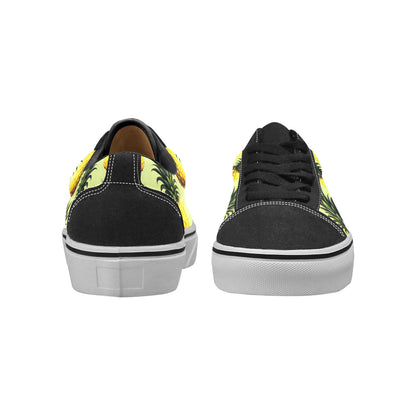 MEN'S Pineapples Please 4 Low Top Skateboarding Dreamcore Custom Sneakers