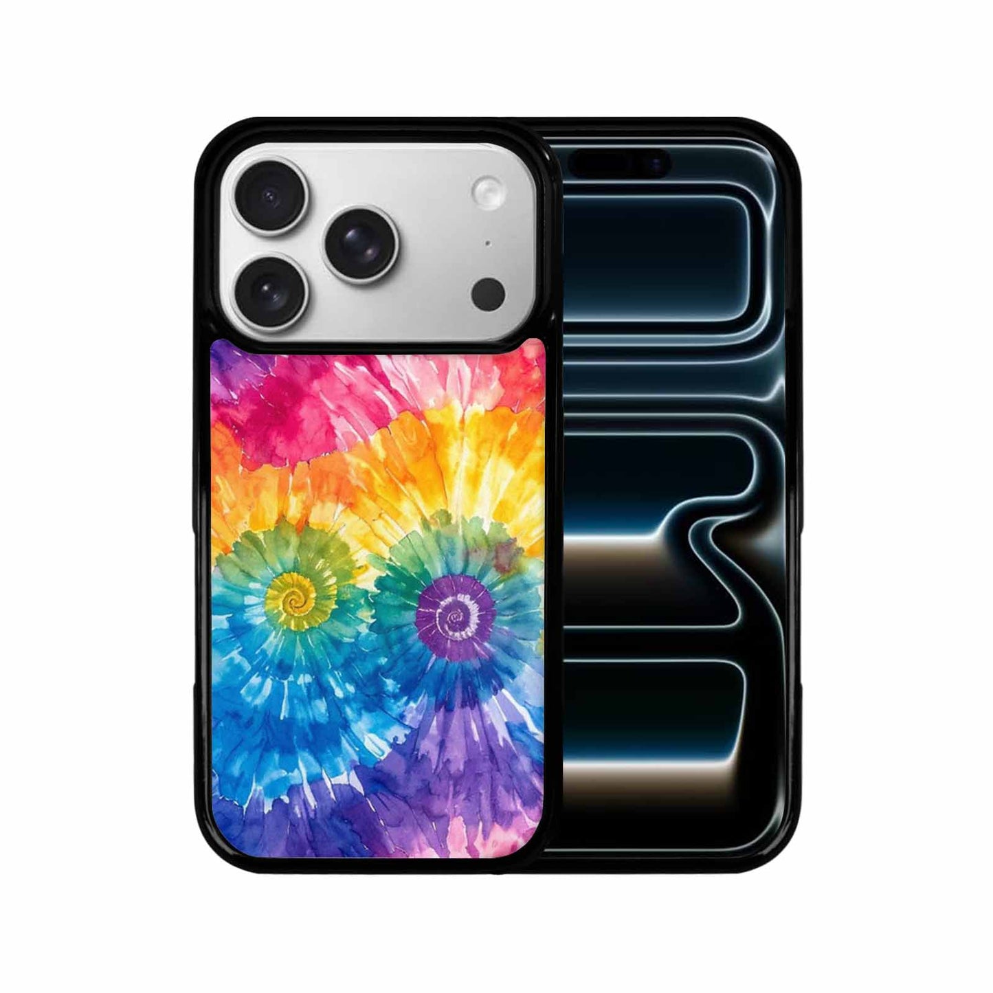 iPhone 17 Pro Case — Small Tie Dye Swirl Pattern Tie, Custom Art Phone Cover