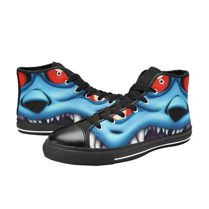 WOMEN'S Blue Rage Horror High Top Canvas Cottagecore Custom Shoes
