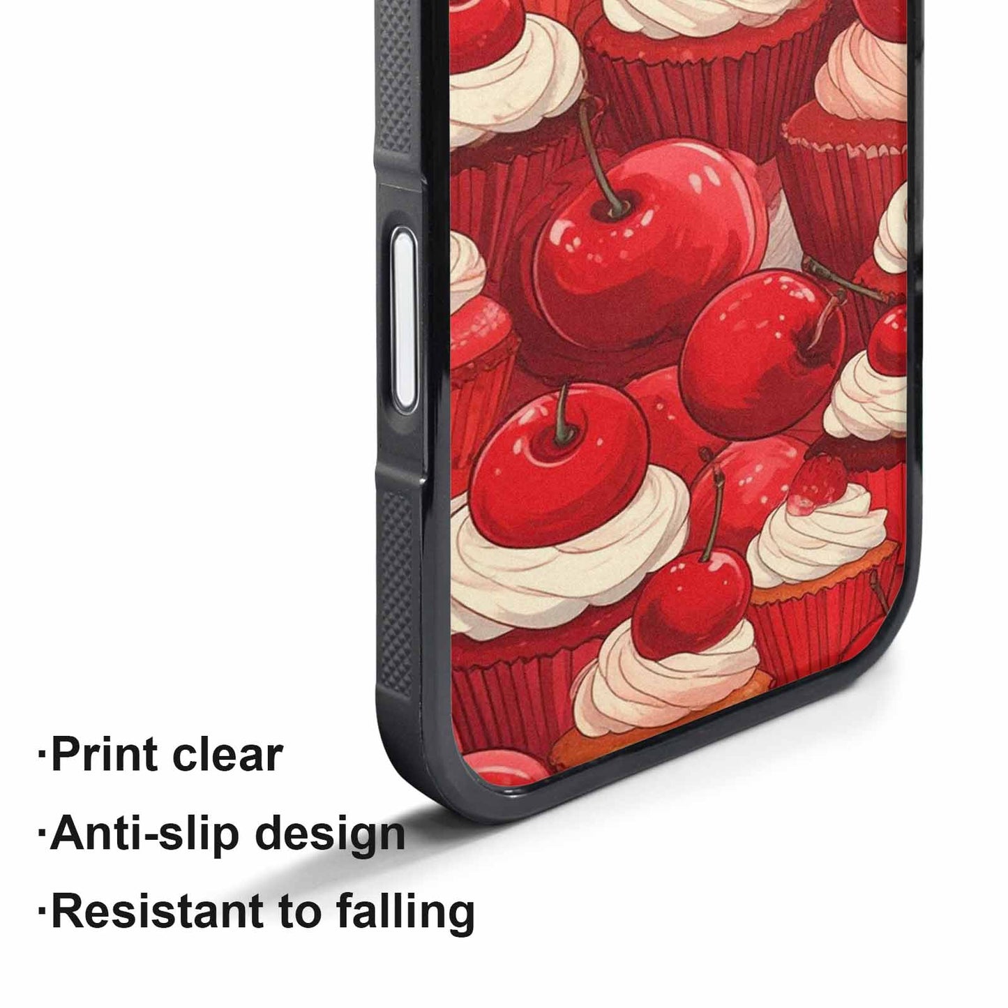 iPhone 17 Pro Max Case — Retro Cherry Cupcake Retro Vintage, Custom Art Phone Cover