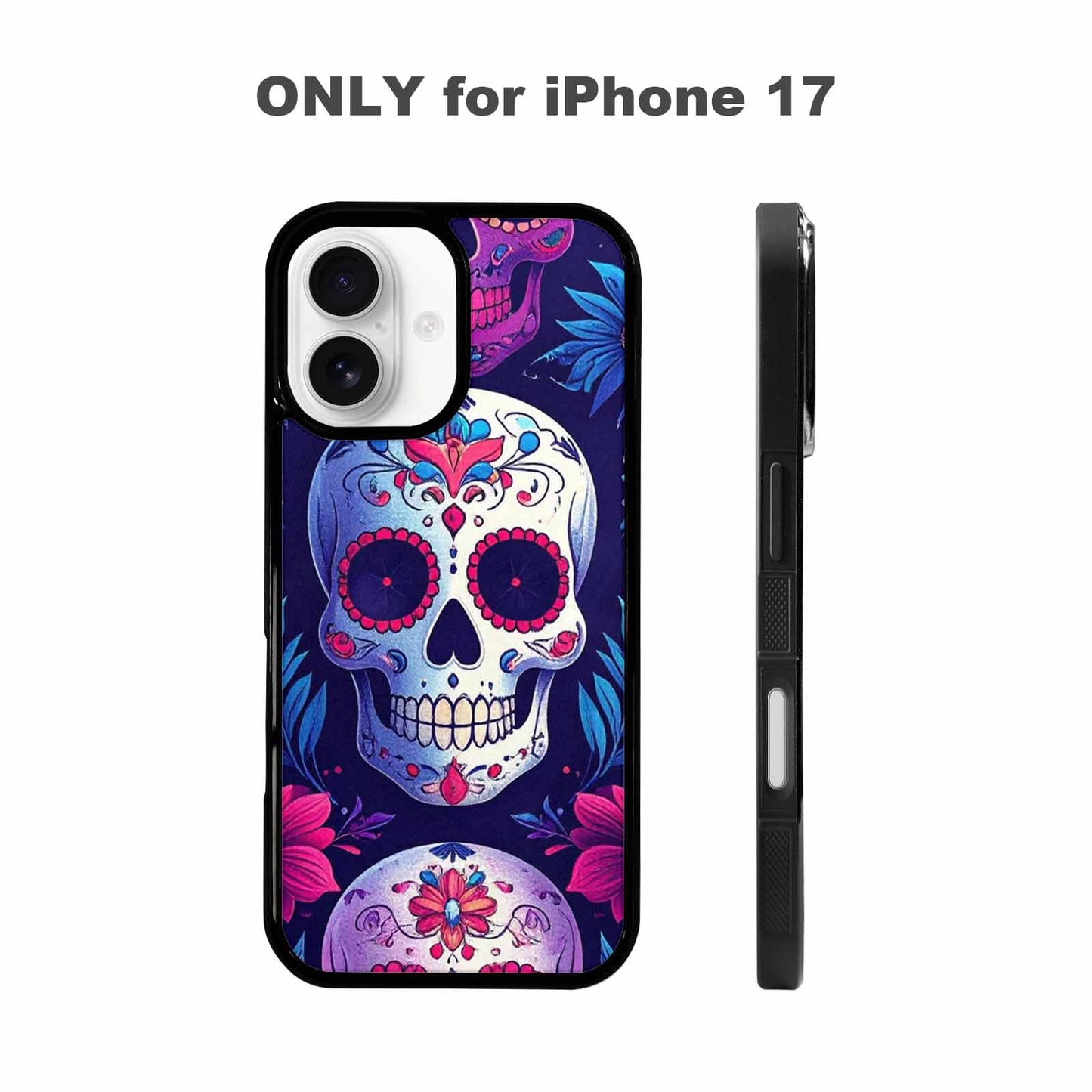 iPhone 17 Case — Skull Dark Art Gothic Print Gothic, Customized Protective Case