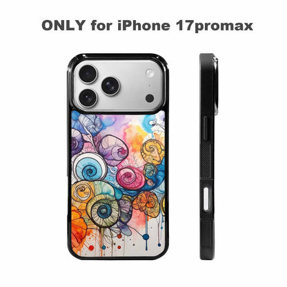 iPhone 17 Pro Max Case — Tie Dye Swirls (black Tie Dye, Custom Phone Case