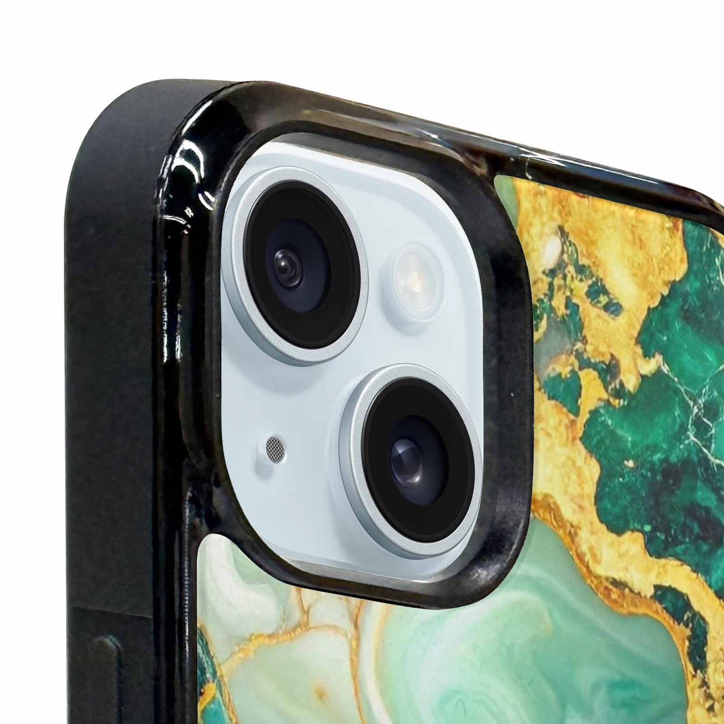 iPhone 15 Plus Case — Marble Gold, Custom Art Phone Cover