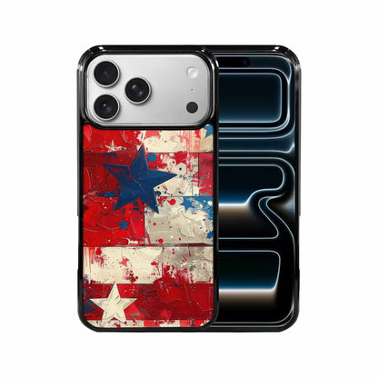 iPhone 17 Pro Max Case — Patriotic Stars And Stripes Galaxy Space, Custom Printed Phone Case