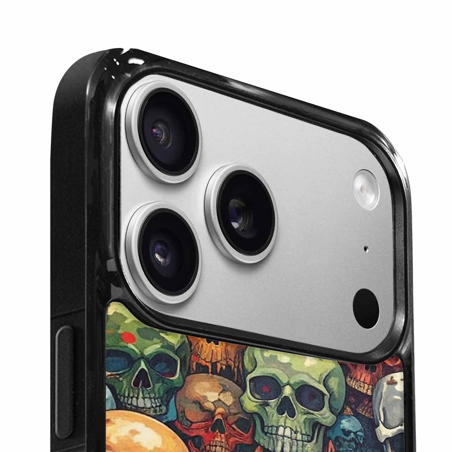 iPhone 17 Pro Max Case — Skulls Pattern Hundreds Of Gothic Skulls, Custom Print Case Cover