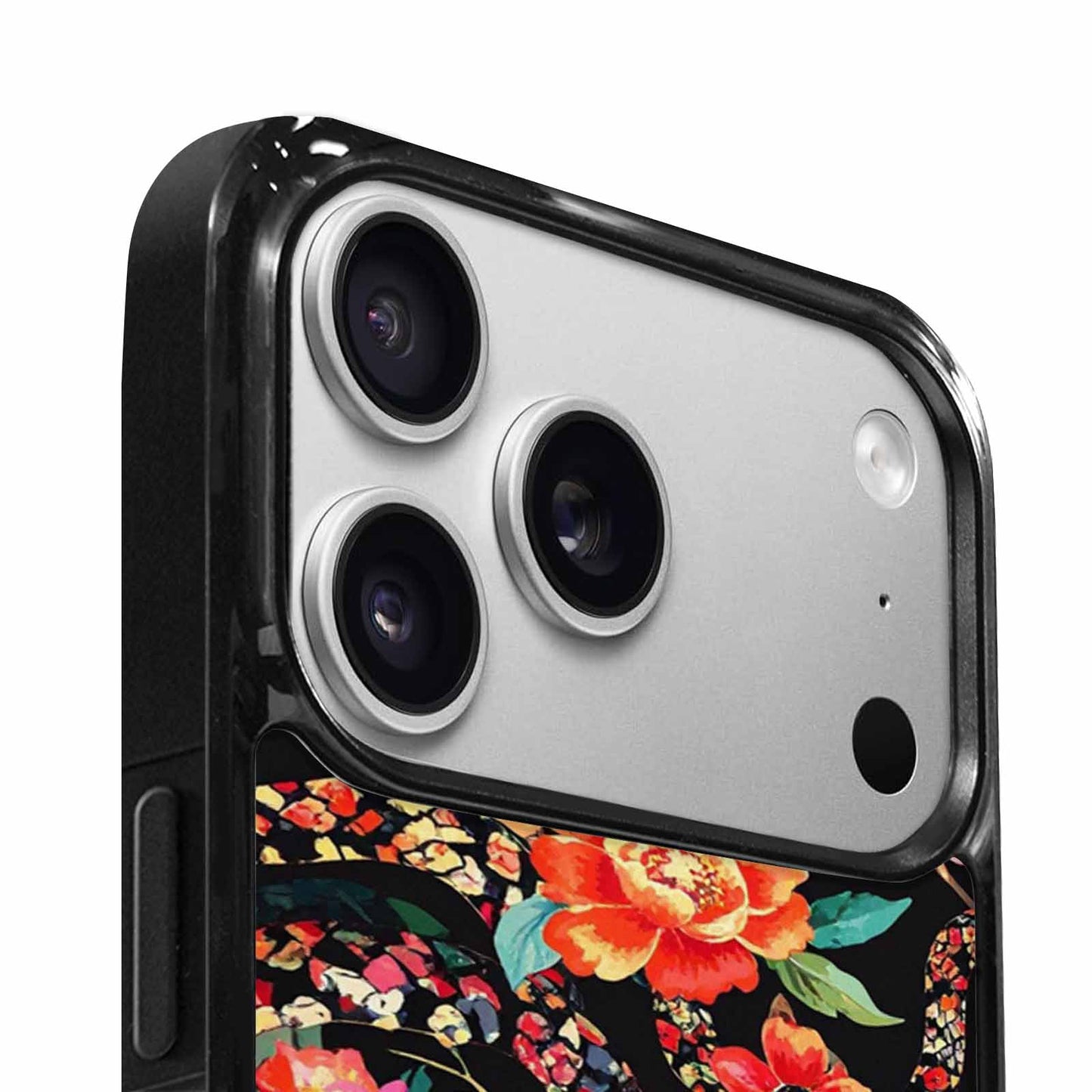iPhone 17 Pro Case — Snakes Print Floral Seamless Pattern Floral, Custom Printed Phone Case