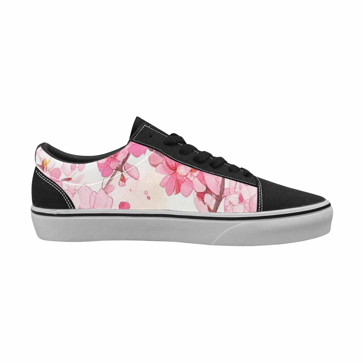WOMEN'S Cherry Blossom Branch Cherry Lace-Up Canvas Dreamcore Custom Shoes