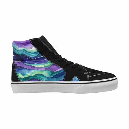 MEN'S Galaxy Aurora Nebula High Top Canvas Grunge Sneakers