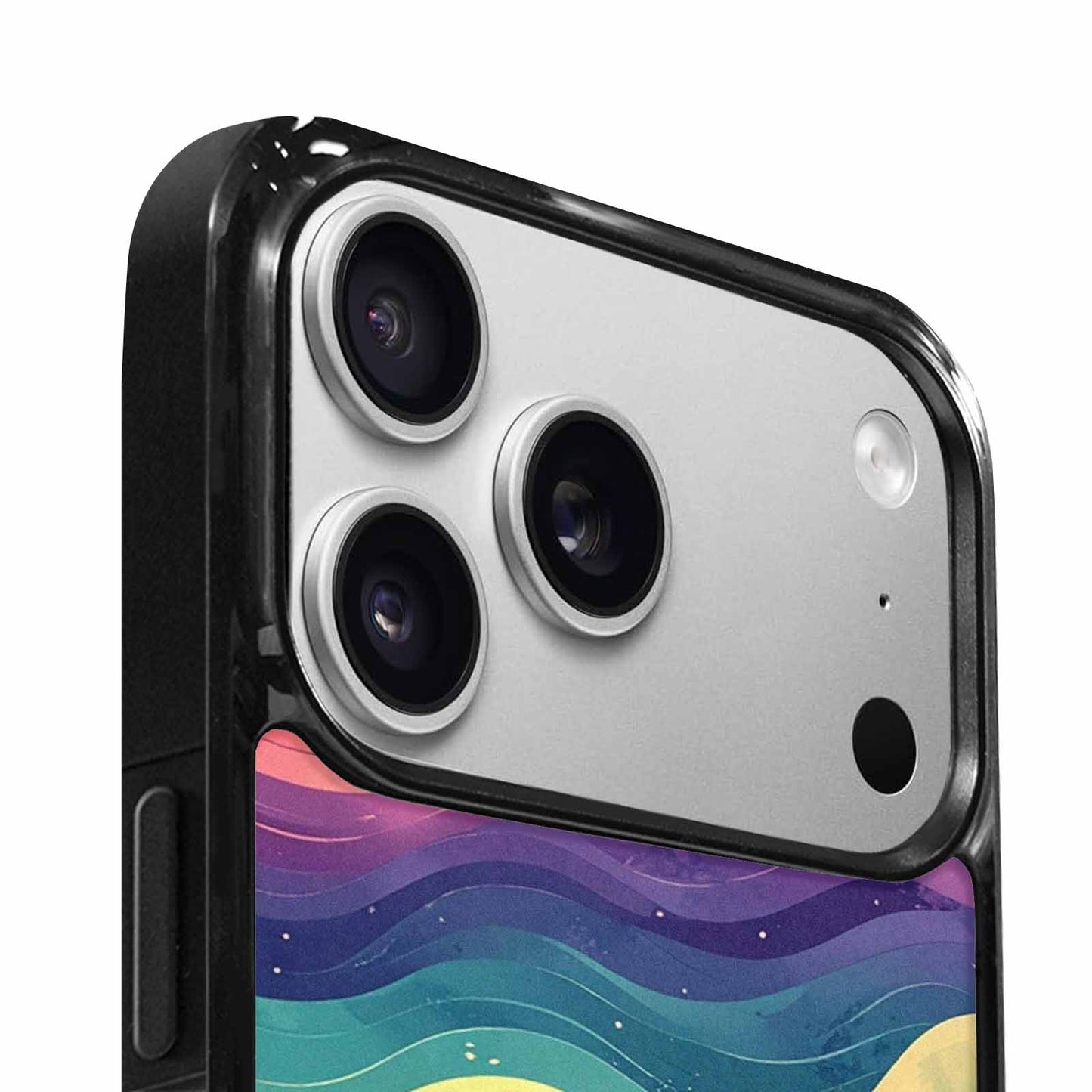 iPhone 17 Pro Max Case — Glowing Camo Wave Camo, Personalized Phone Case