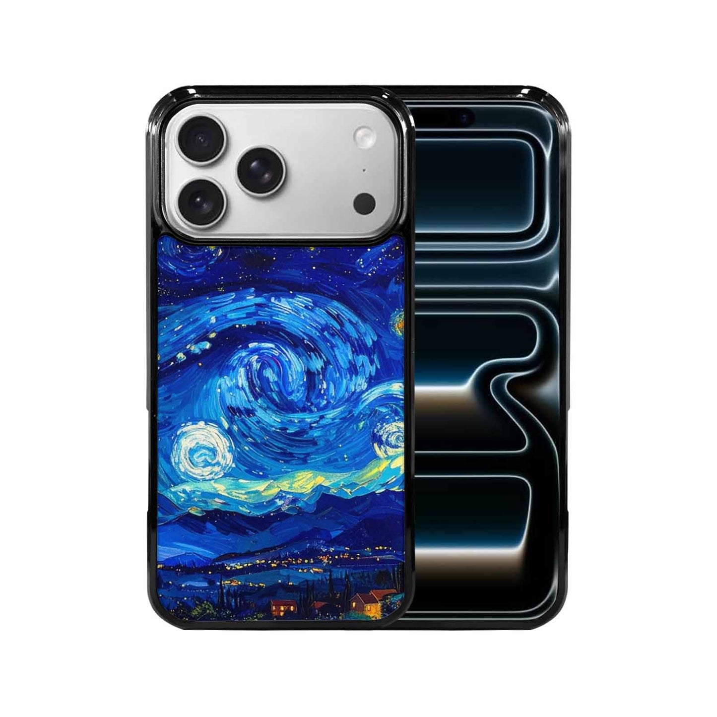 iPhone 17 Pro Max Case — Starry Night Van Gogh Galaxy Space, Custom Printed Phone Case
