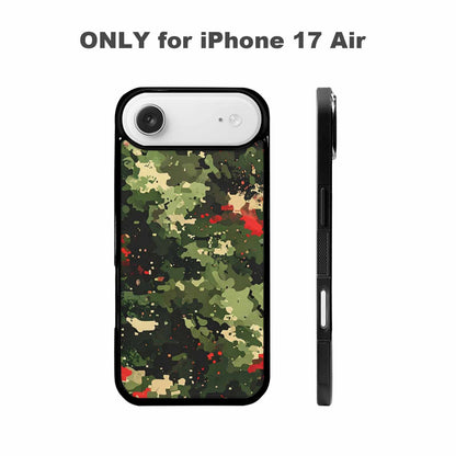 iPhone 17 Air Case — Small Military Camouflage Blotch Pattern Camo, Personalized Phone Case