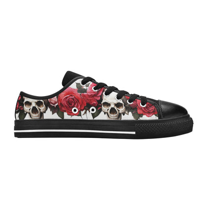 MEN'S Skulls Roses Deluxe 13 Canvas Grunge Sneakers