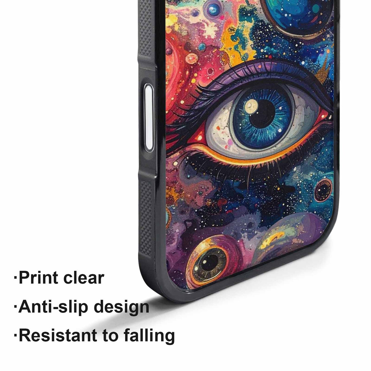 iPhone 17 Pro Case — Seamless Tileable Pattern Of Overlapping Galaxy, Original Design Phone Case