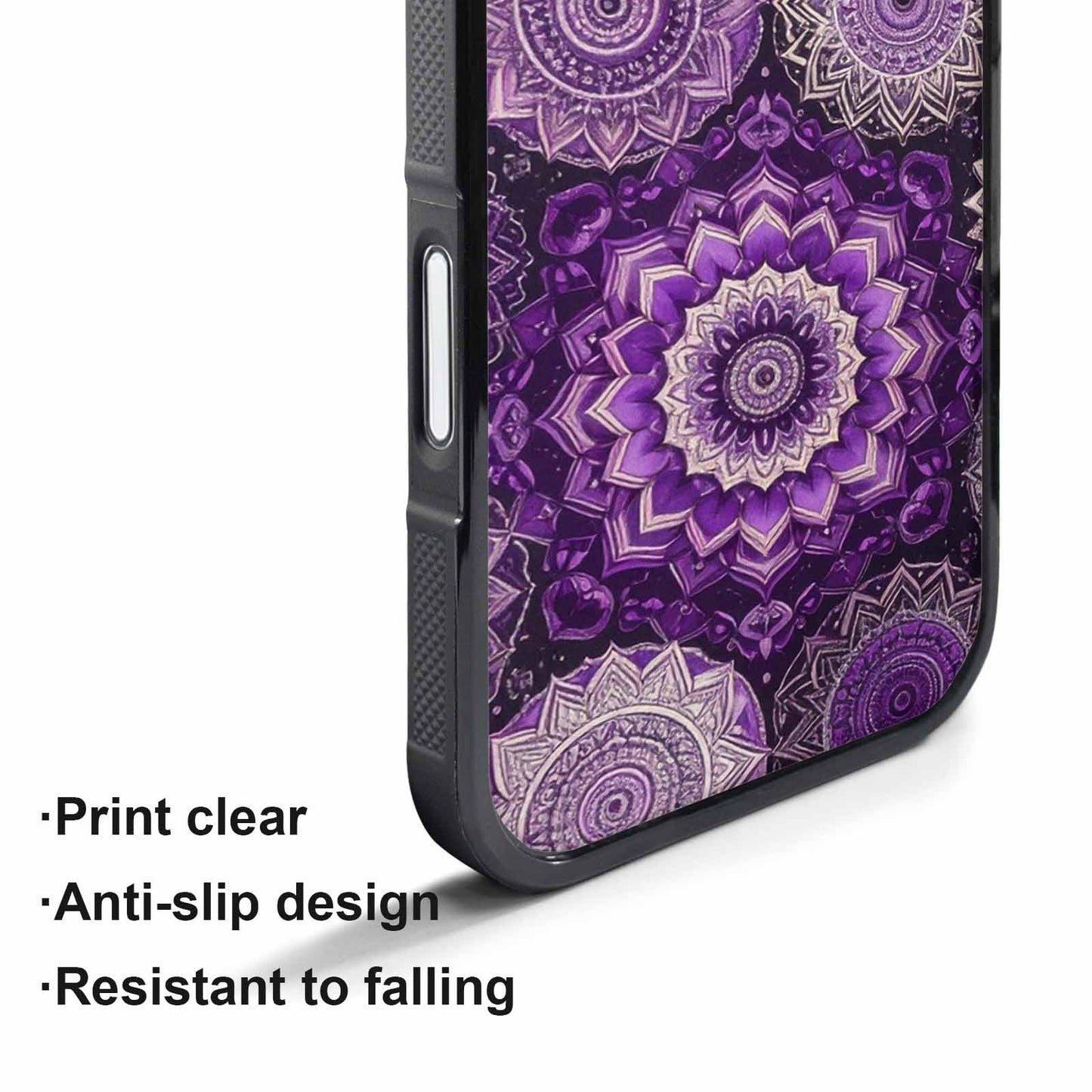 iPhone 17 Pro Case — Small Mandala Pattern Randomly Varying Floral, Unique Phone Case Design