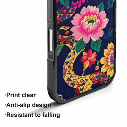 iPhone 17 Case — Snakes Print Floral Seamless Floral, Original Design Phone Case