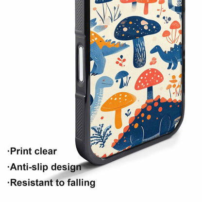 iPhone 17 Air Case — Vintage Dinosaurs Mushroom Retro Vintage, Personalized Phone Case