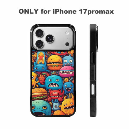 iPhone 17 Pro Max Case — Small Cartoon Monster Character Cartoon Cute, Customized Protective Case