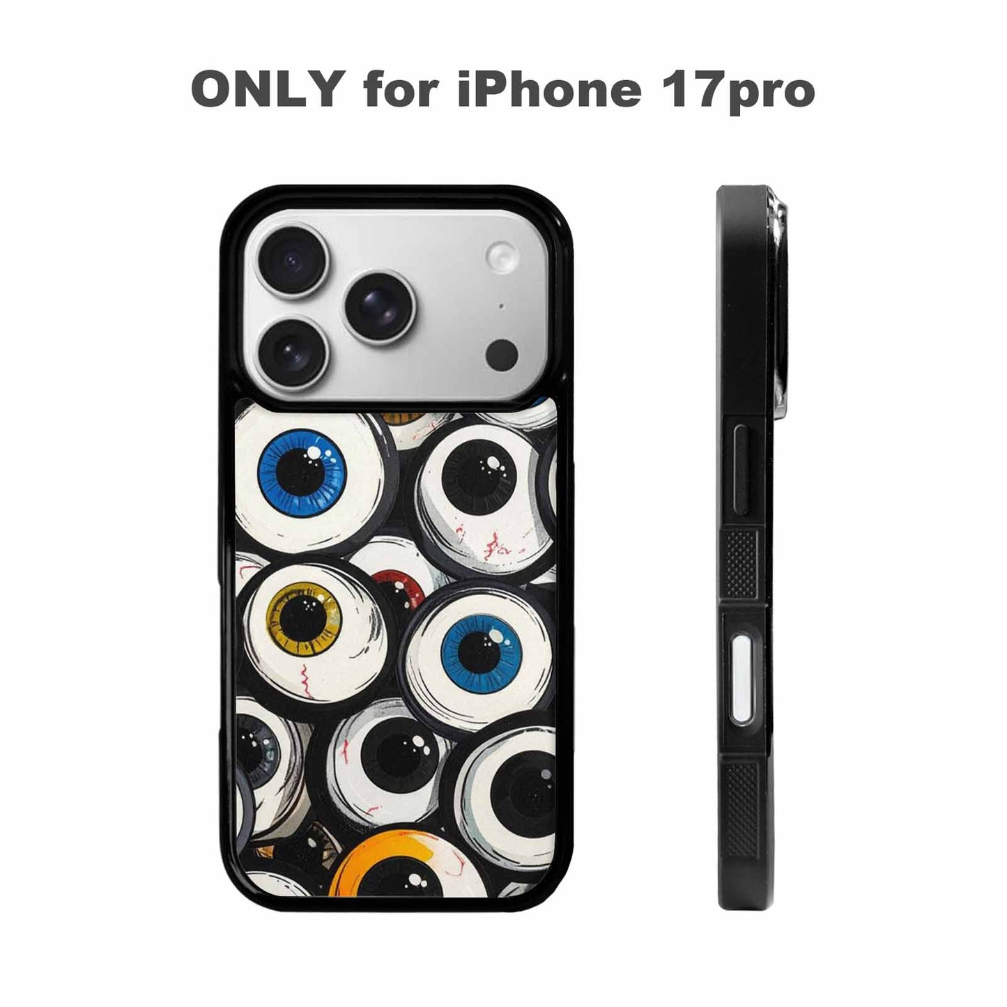 iPhone 17 Pro Case — Seamless Repeating Pattern Of Overlapping Cartoon, Personalized Phone Case