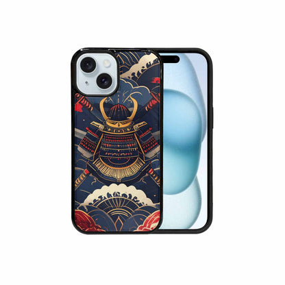 iPhone 15 Case — Samurai Art Repeat Pattern, Custom Art Phone Cover