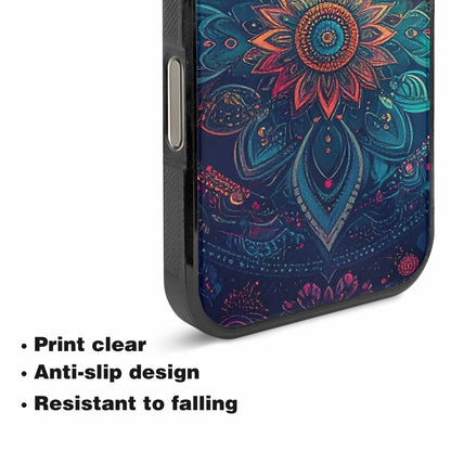 iPhone 16 Pro Case — Paisley Mandala, Custom Art Phone Cover