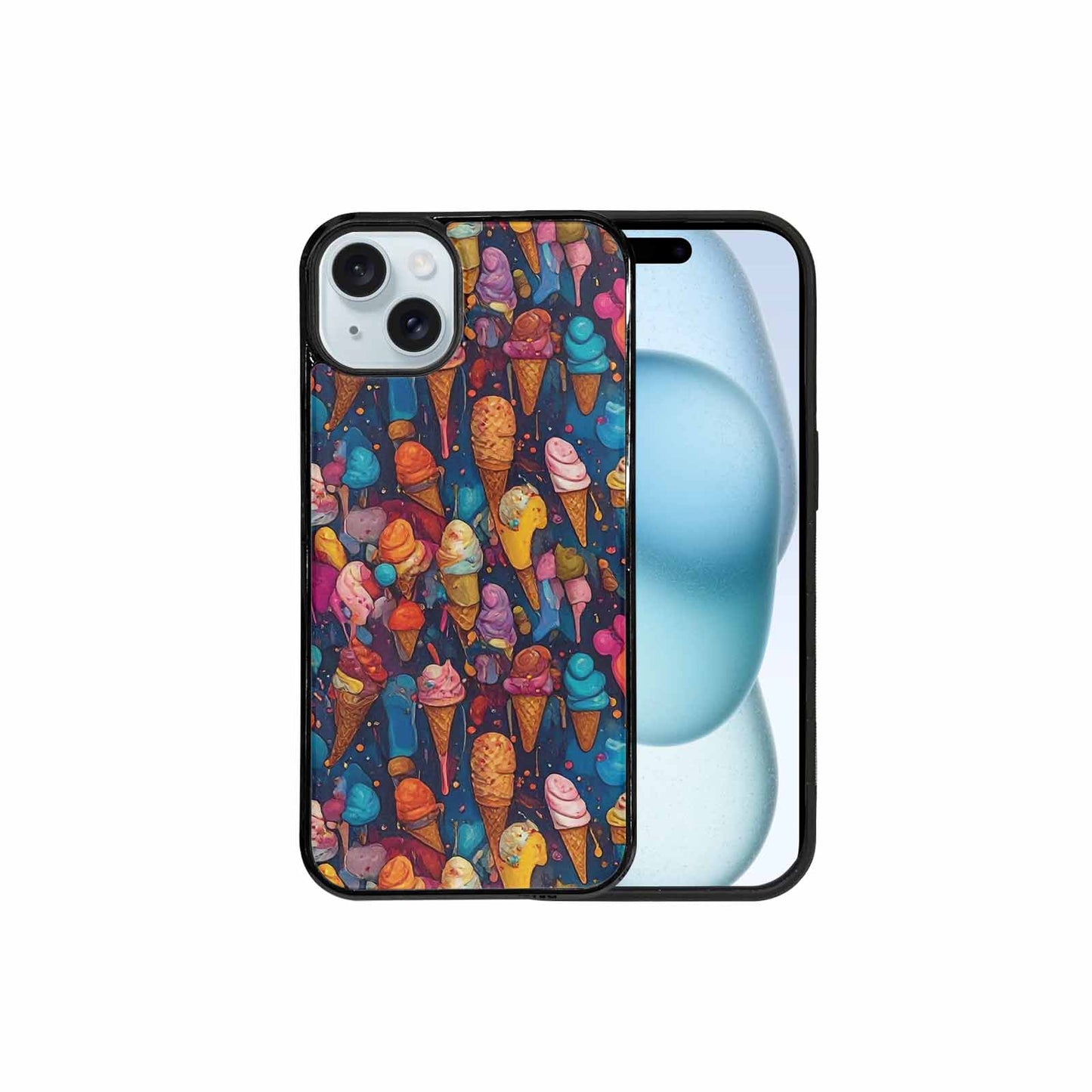 iPhone 15 Plus Case — Ice Cream Motif Ice Cream Motifs, Custom Phone Case