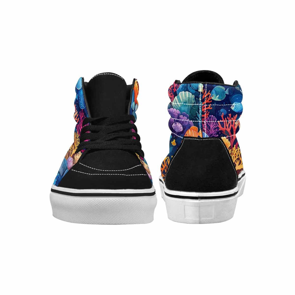 MEN'S Fish Scale Coral High Top Canvas Dreamcore Sneakers