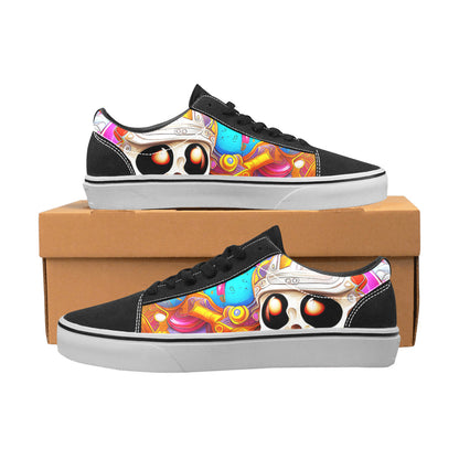 MEN'S Crazy Illustrations 3 Low Top Skateboarding Vibrant Chaos Shoes