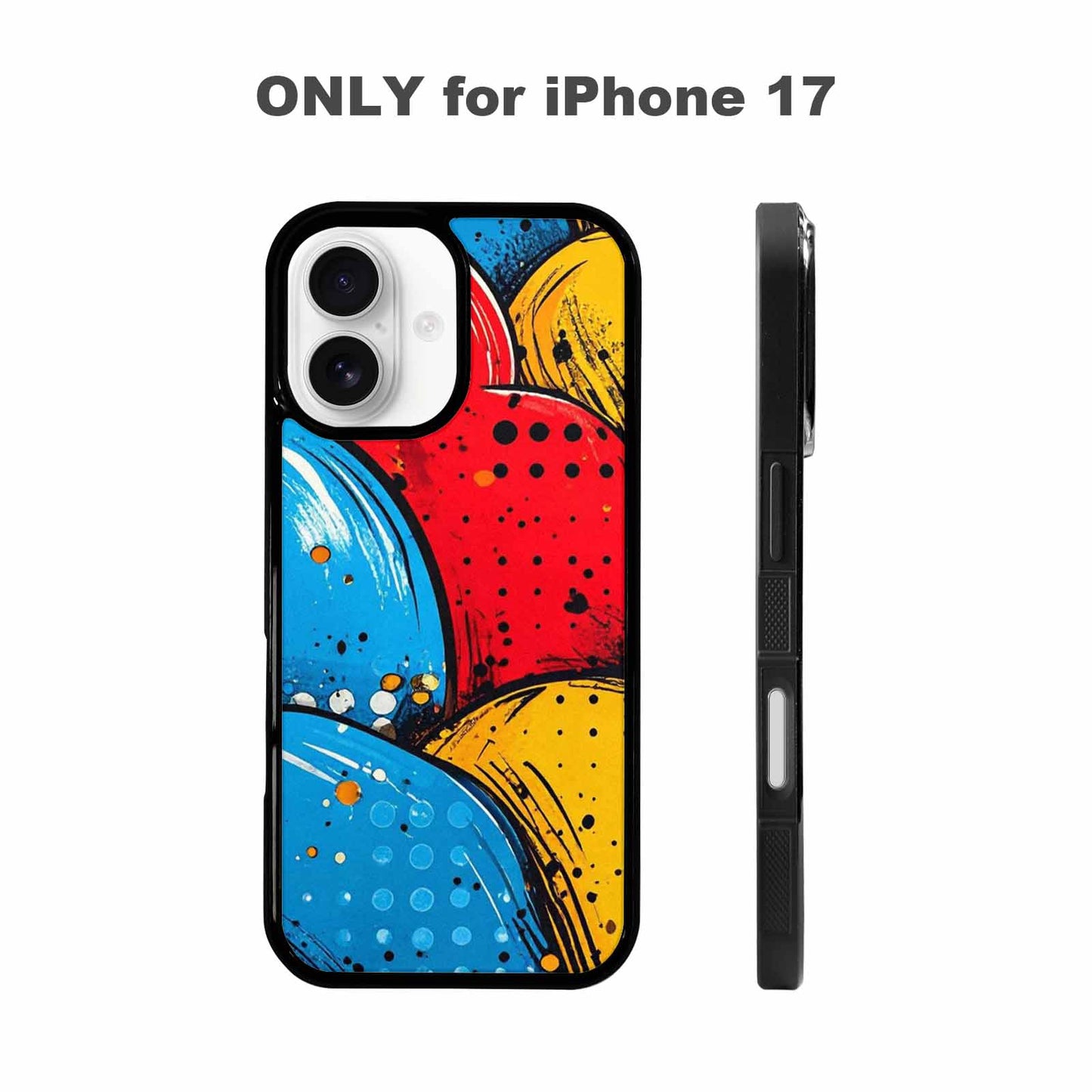 iPhone 17 Case — Small Comic Book Halftone Original Art, Custom Art Phone Cover