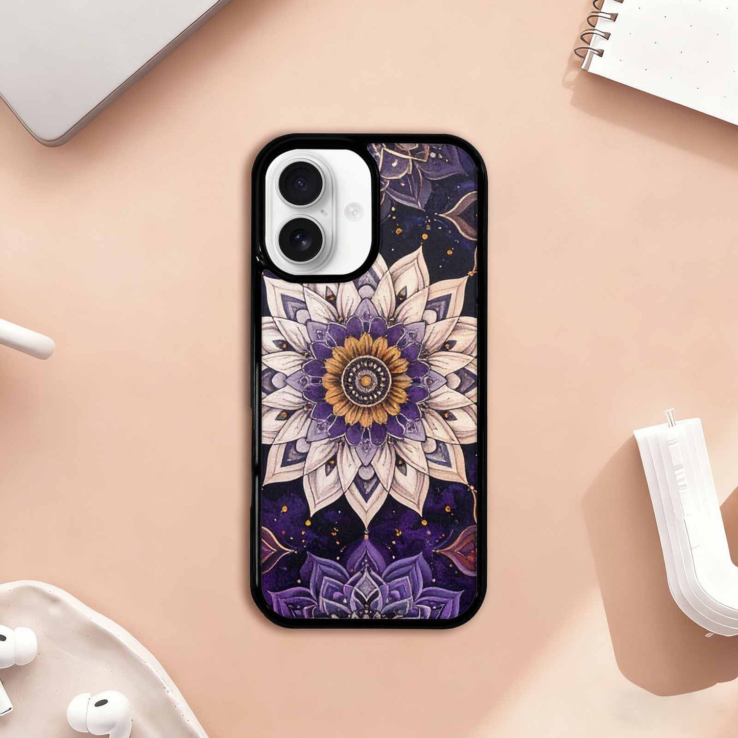 iPhone 17 Case — Small Mandala Pattern, Randomly Floral, Personalized Phone Case