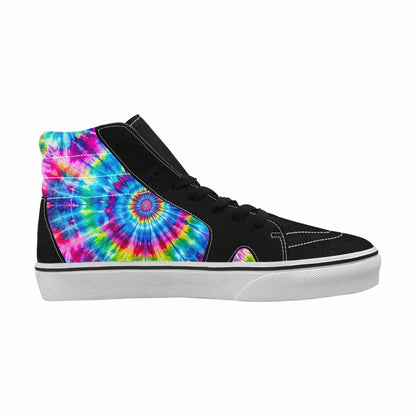 WOMEN'S Tie Dye Acid Wash Color High Top Canvas Grunge Custom Sneakers