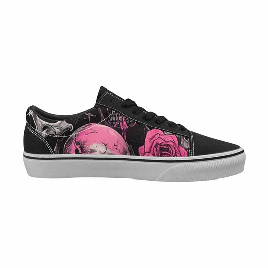 WOMEN'S Skull Roses Lace-Up Canvas Cottagecore Sneakers