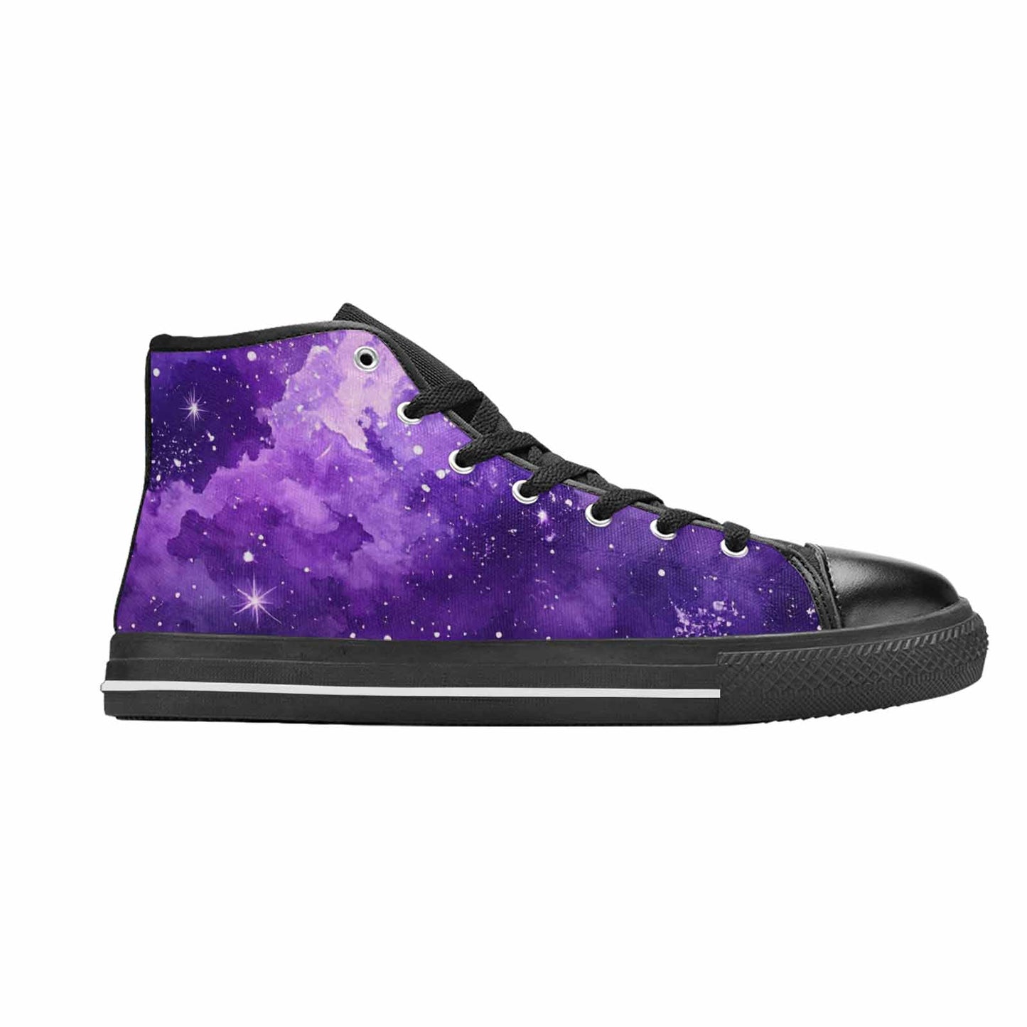 MEN'S Galaxy Art - High Top Canvas Surreal Shoes