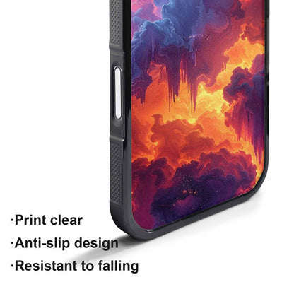 iPhone 17 Air Case — Seamless Tileable Pattern Of Overlapping Galaxy, Custom Printed Phone Case