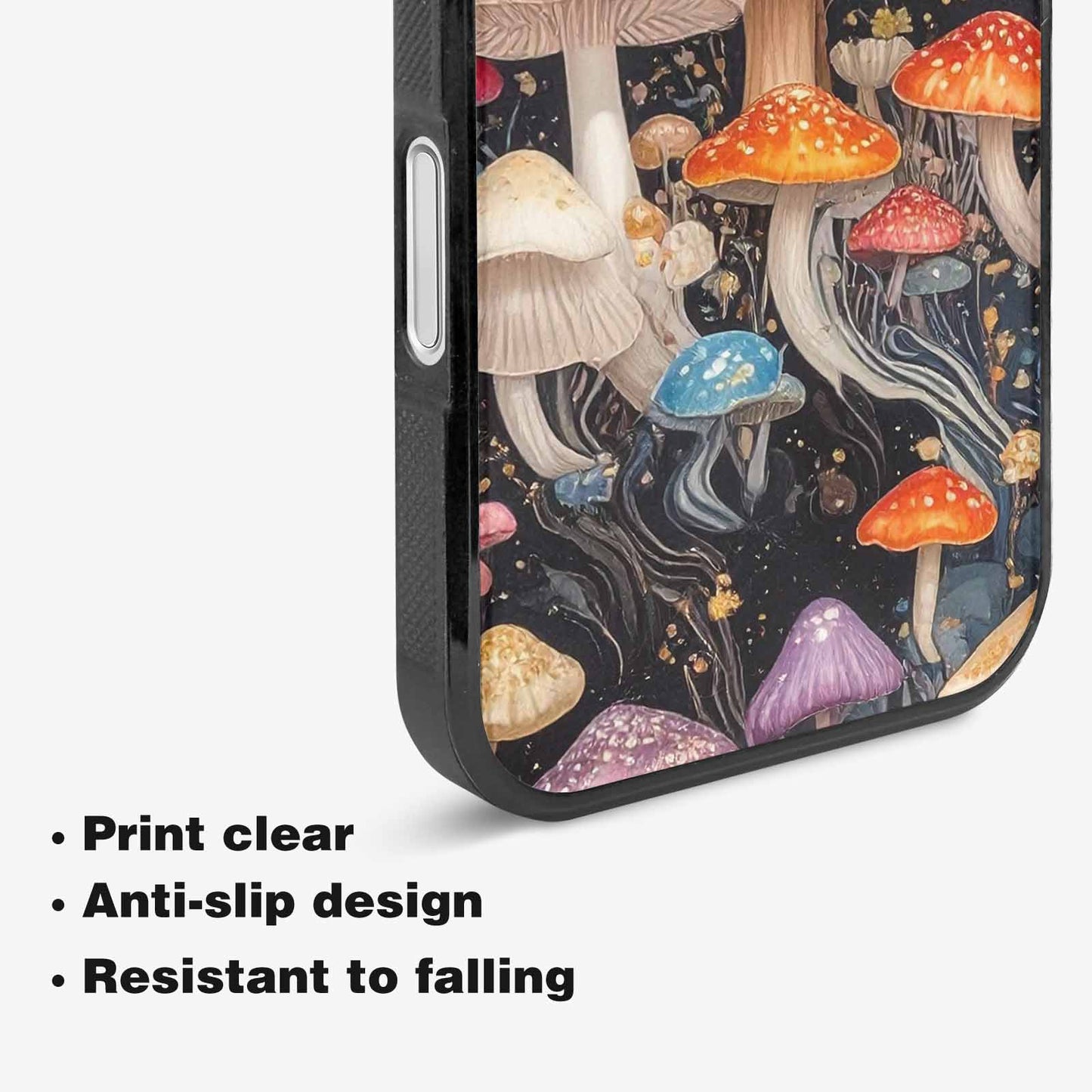 iPhone 16 Case — Mushrooms Pattern Hundreds Of, Custom Print Case Cover