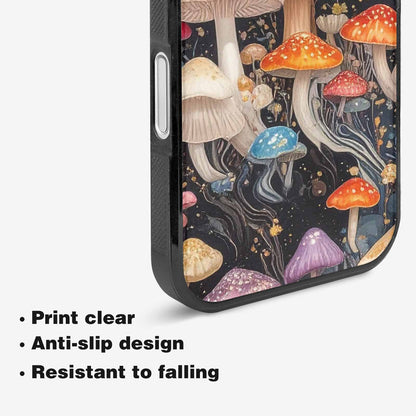 iPhone 16 Case — Mushrooms Pattern Hundreds Of, Custom Print Case Cover
