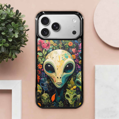 iPhone 17 Pro Max Case — Aliens Pattern Hundreds Of Alien Scifi, Custom Print Case Cover