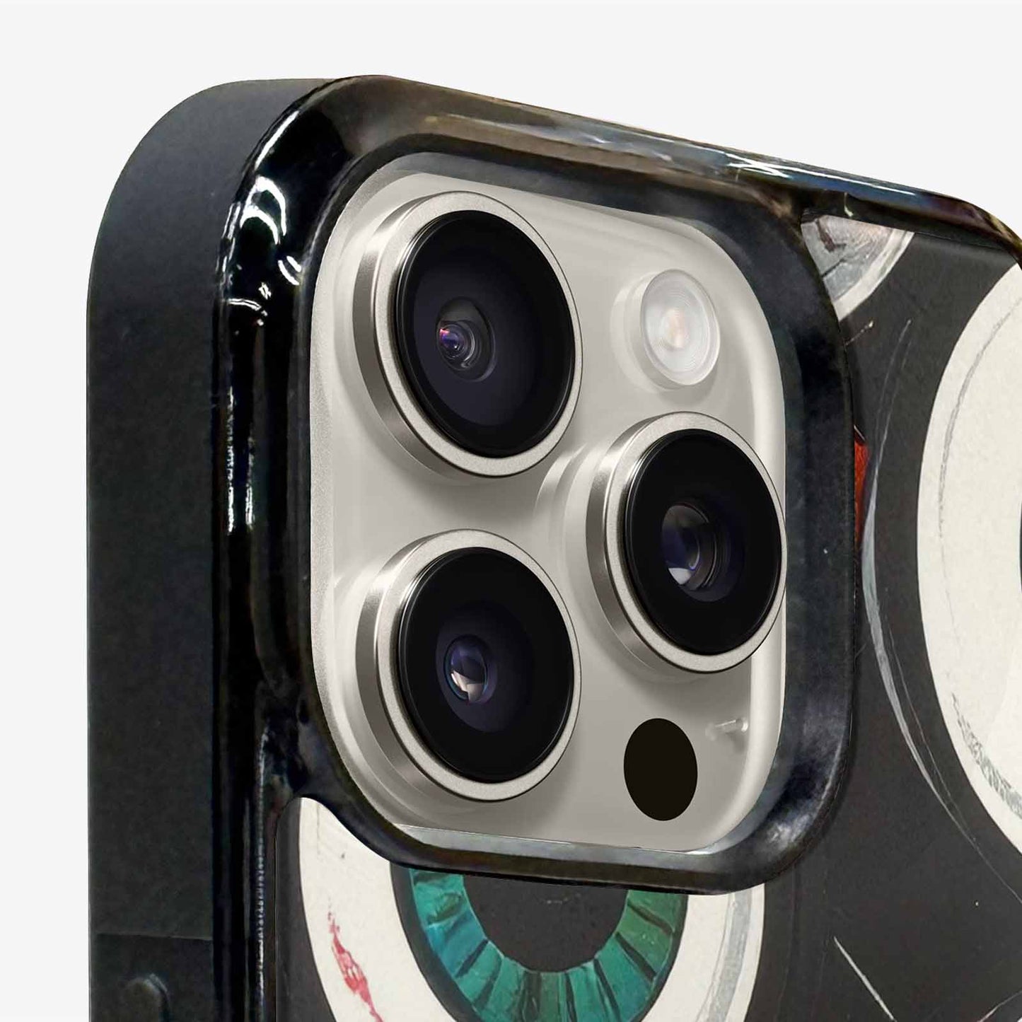 iPhone 15 Pro Max Case — Googly Cartoon Eyeballs, Custom Print Case Cover