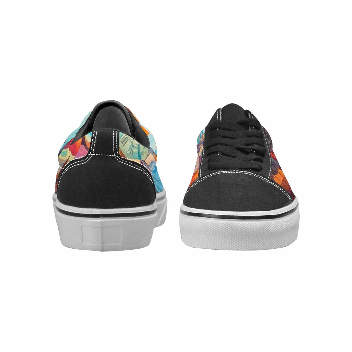 WOMEN'S Surreal Dream Fragment Lace-Up Canvas Neon Fantasy Custom Shoes