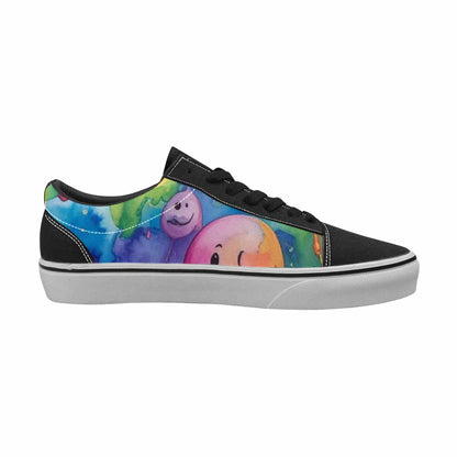 WOMEN'S Smiley Facessmiley Faces  Lace-Up Canvas Grunge Shoes