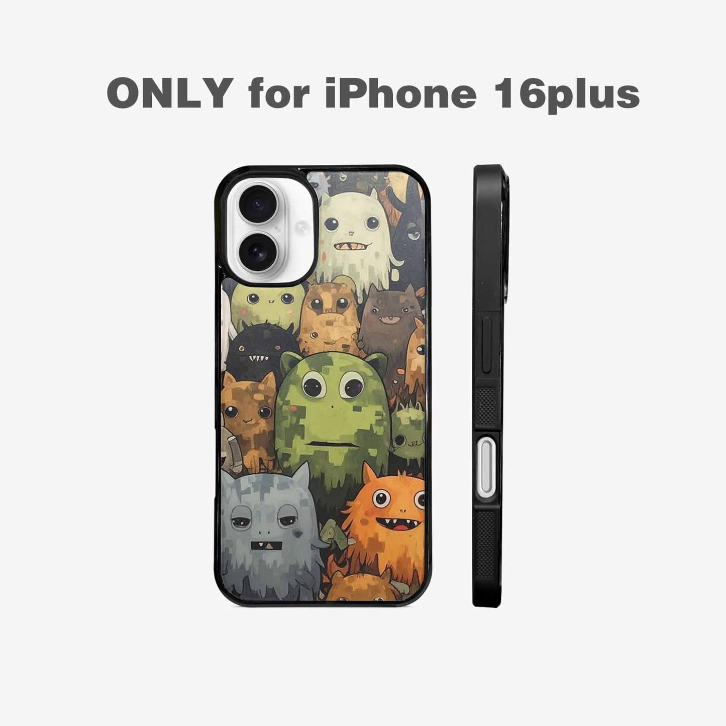 iPhone 16 Plus Case — Monsters Camomonsters Pattern 6oy Personalized Phone, Personalized Phone Case