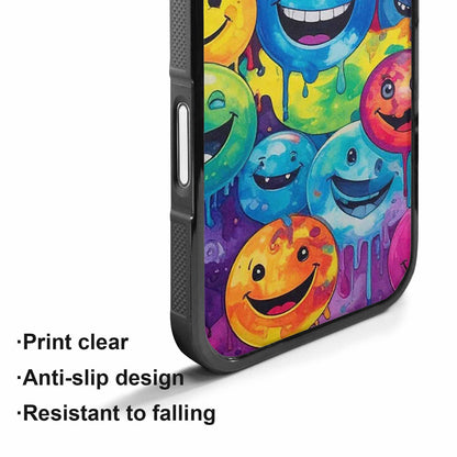 iPhone 17 Case — Smiley Facessmiley Faces Tie Original Art, Unique Phone Case Design
