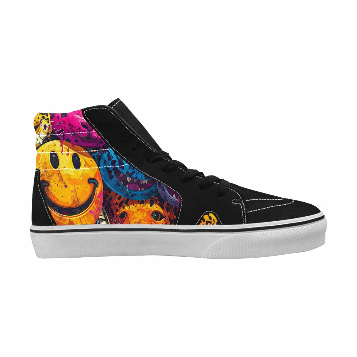 MEN'S Smiley Faces High Top Canvas Dreamcore Shoes