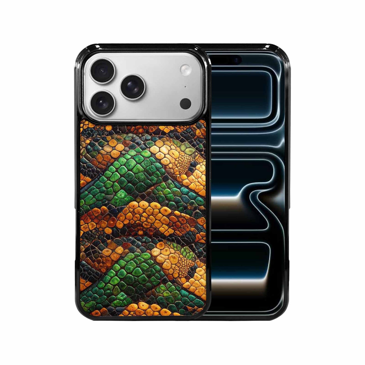 iPhone 17 Pro Max Case — Small Snake Skin Reptile Original Art, Customized Protective Case