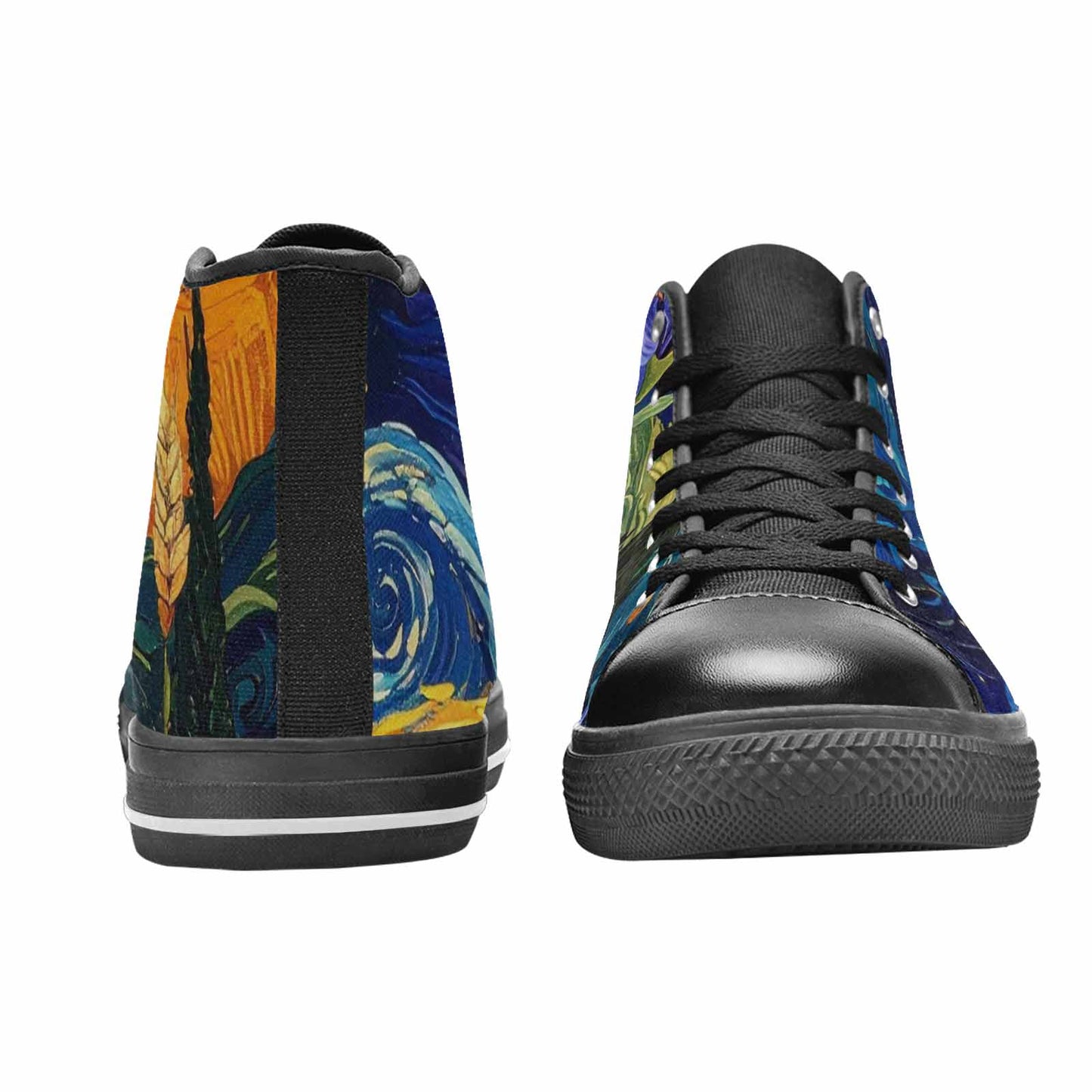 WOMEN'S Blend All Versions High Top Canvas Dark Academia Custom Sneakers