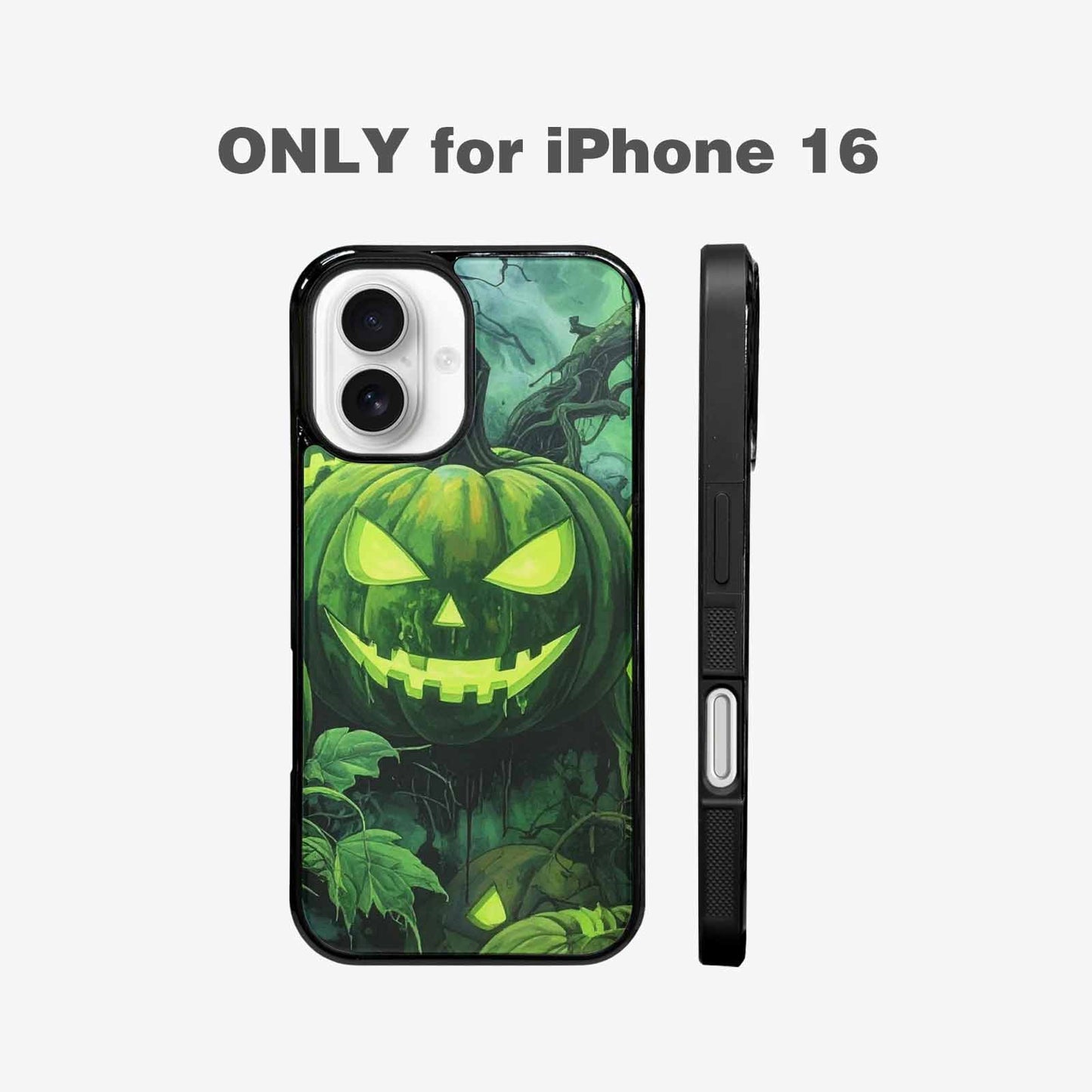 iPhone 16 Case — Halloween Glowing Jackolantern, Custom Designed Case Cover